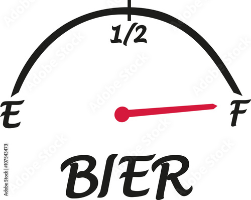 Beer speed indicator german