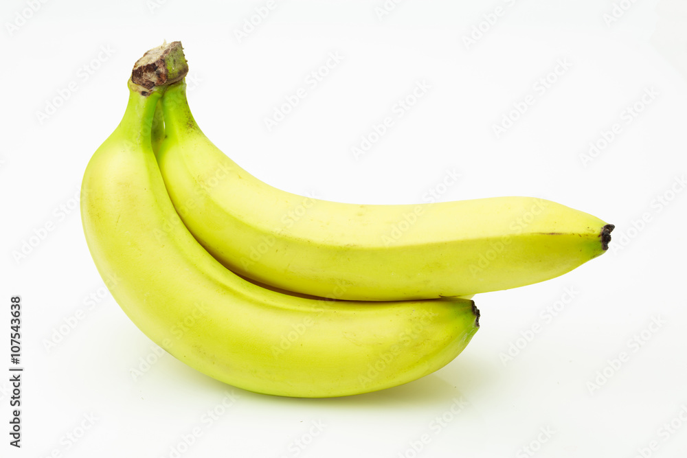 Bunch of fresh bananas, on white background. Bunch of fresh bananas, on white background.