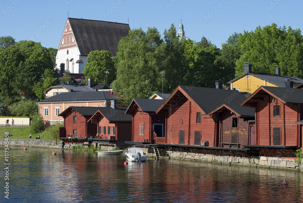 The old town of Porvoo june day