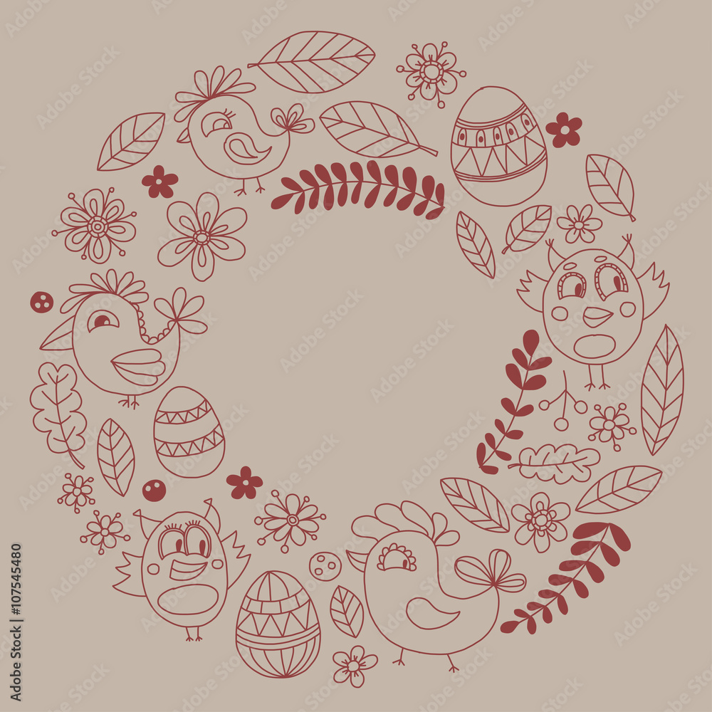 Doodle birds Kids drawing style Doodle birds Kids drawing style