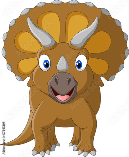 Cute Triceratops three horned