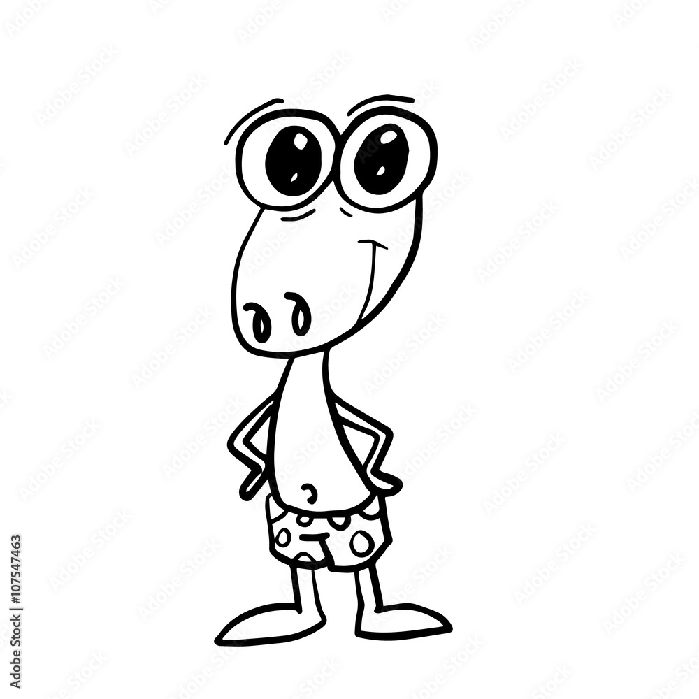 Cartoon crocodile Illustration Cartoon crocodile Illustration