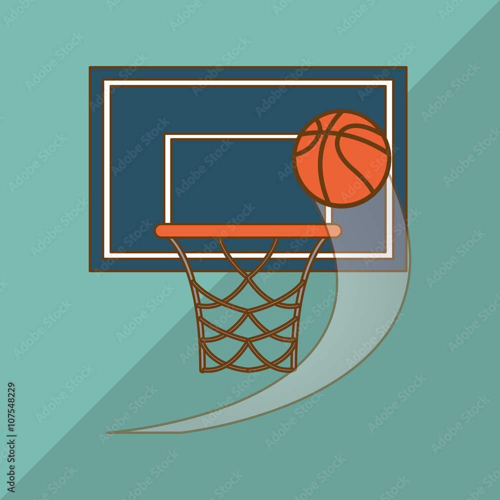 Basketball icon design, vector illustration