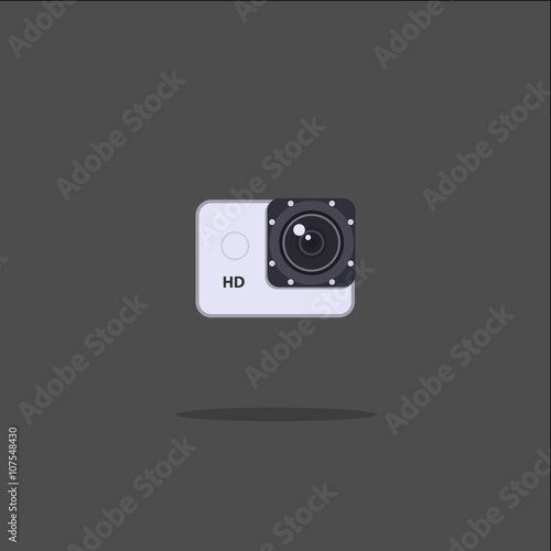 action camera flat icon