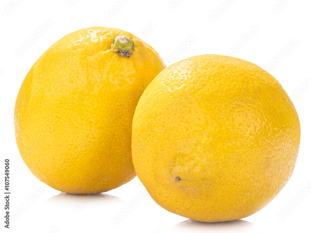 ripe lemon isolated on white background ripe lemon isolated on white background