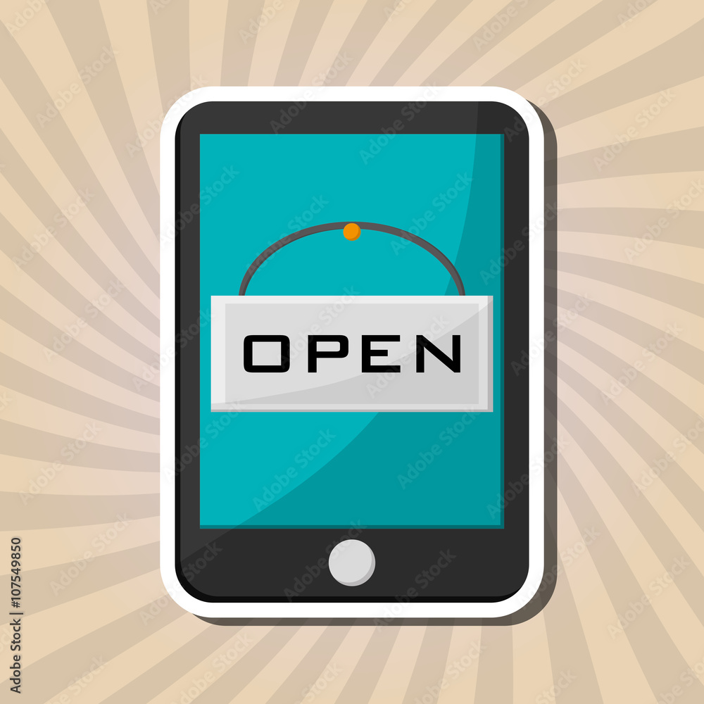 Shopping online design, vector illustration