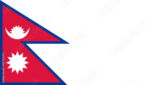 Nepal flag photo