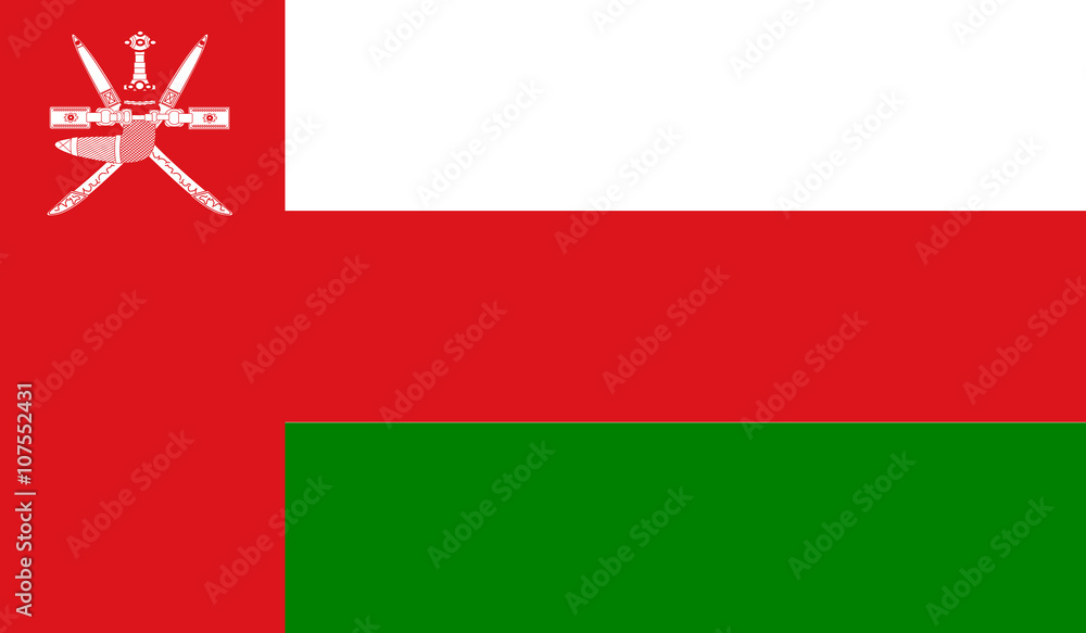 Obraz premium Oman Flag