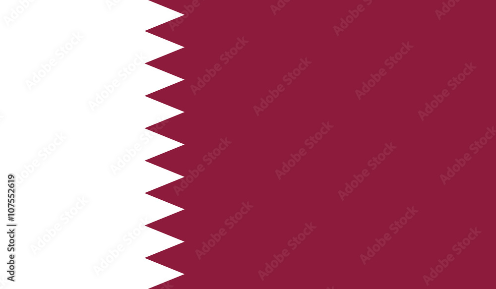 Fototapeta premium Qatar Flag