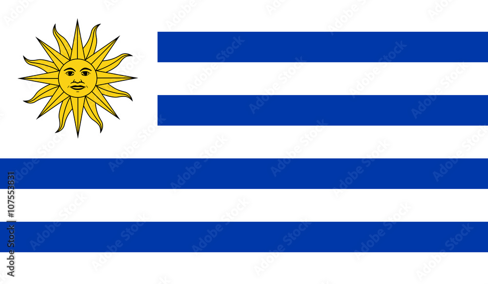 Obraz premium Uruguay Flag