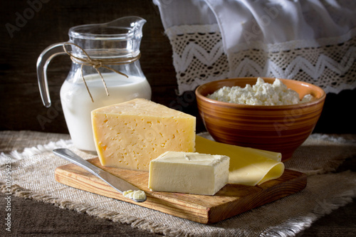 Dairy products (milk, cheese, butter, cottage cheese, sour cream