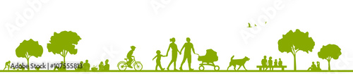Familien im Park