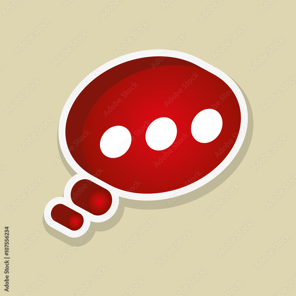 Fototapeta premium Communication bubble design , vector illustration