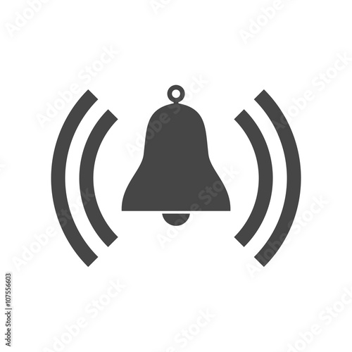 Bell icon on white background