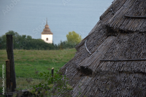 Open-air folk museum Havranok at Liptovska Mara, Slovakia photo