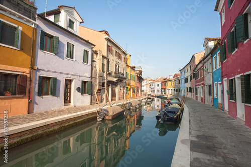 Fototapeta Naklejka Na Ścianę i Meble -  view from the Burano island, Venice (vintage effect)