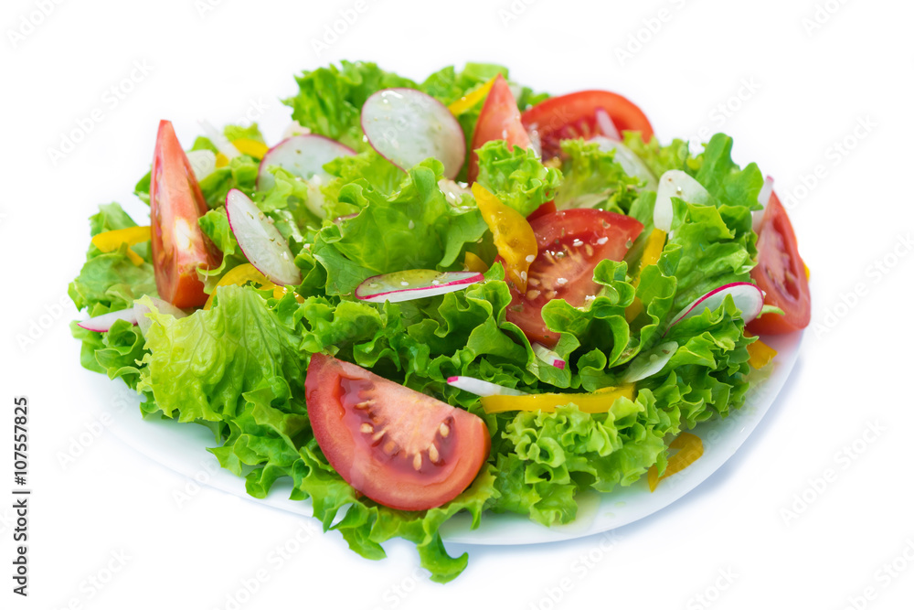 Salad isolated on white background Salad isolated on white background
