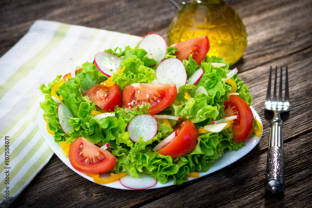 Fresh salad-healthy food, diet nutrition