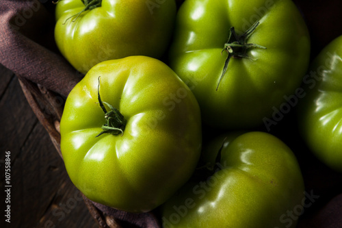 Raw Organic Green Tomatoes
