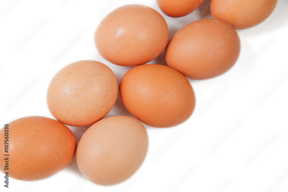 Eggs isolated on white background Eggs isolated on white background