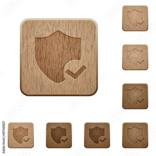 Protection ok wooden buttons
