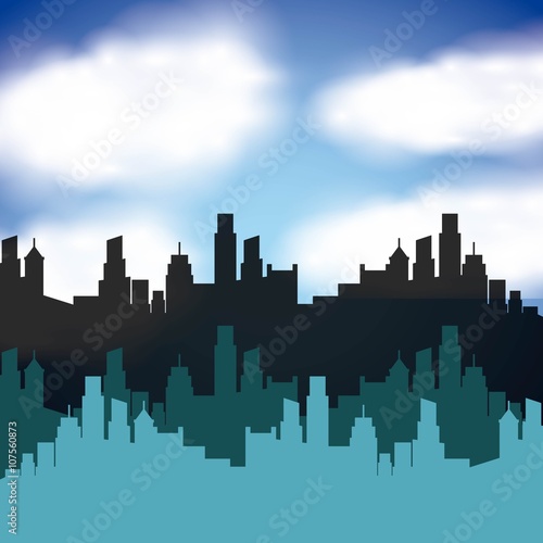 cityscape skyline design 
