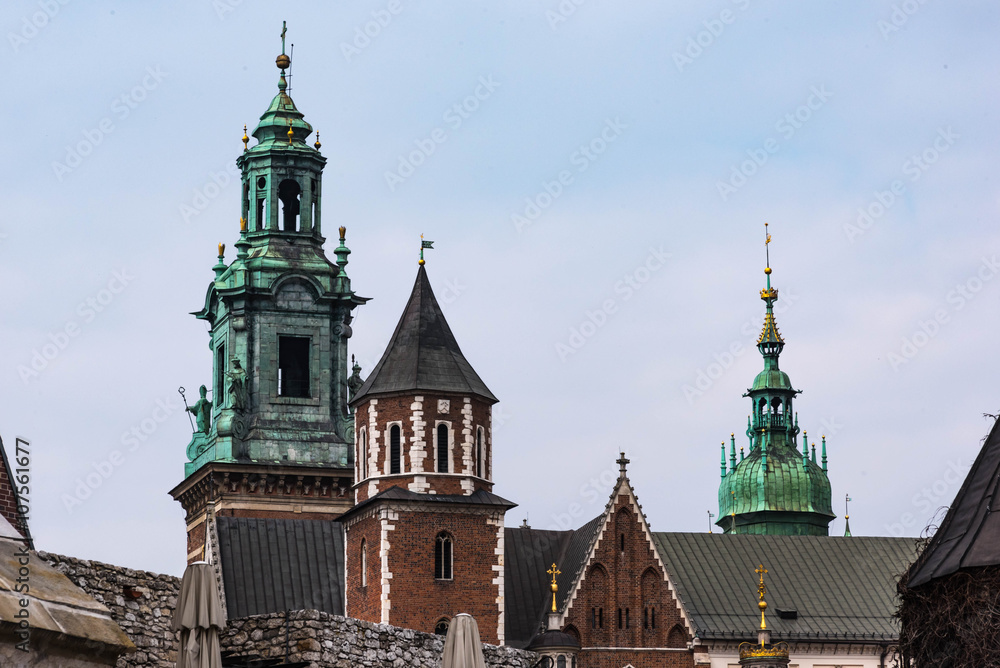 Wawel Kathedrale Krakau Polen - obrazy, fototapety, plakaty 