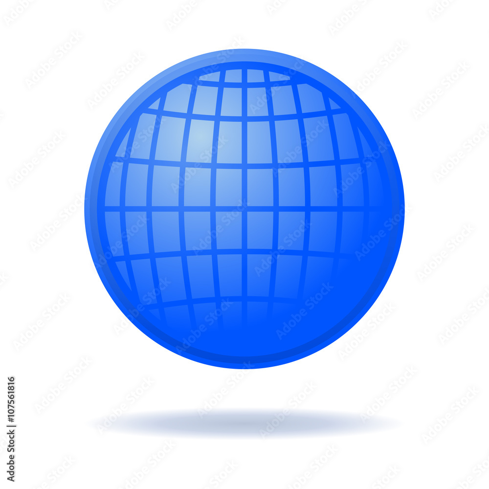 Globe symbol. Blue globe sign icon isolated on white background. World symbol. Globe sign. Icon globe planet. Blue Earth logo template. Vector illustration Globe symbol. Blue globe sign icon isolated on white background. World symbol. Globe sign. Icon globe planet. Blue Earth logo template. Vector illustration