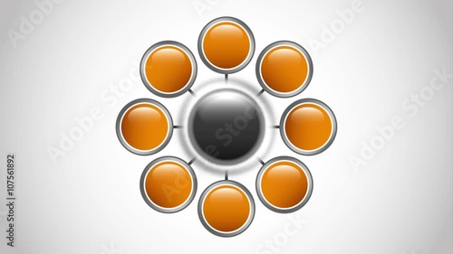 Circle icon design, Video Animation  photo