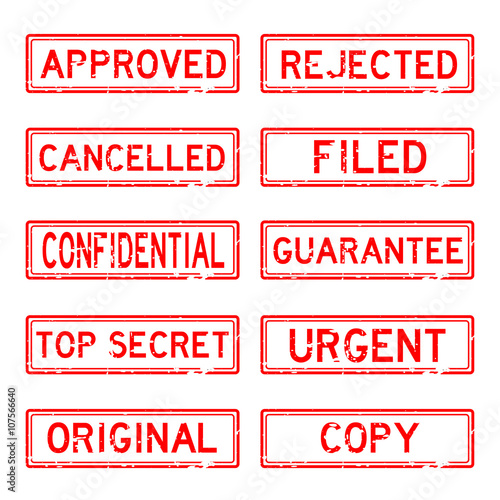 Grunged stamp set