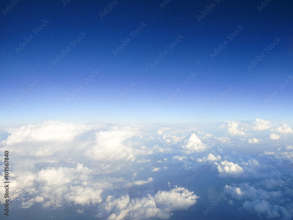 Background of the beautiful blue sky and clouds
