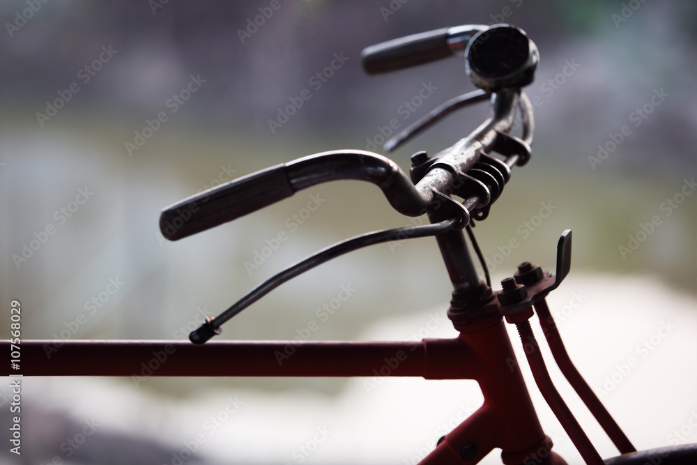 silhouette of classic bicycle. silhouette of classic bicycle.
