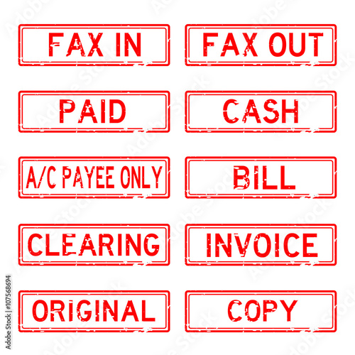 Grunged stamp set