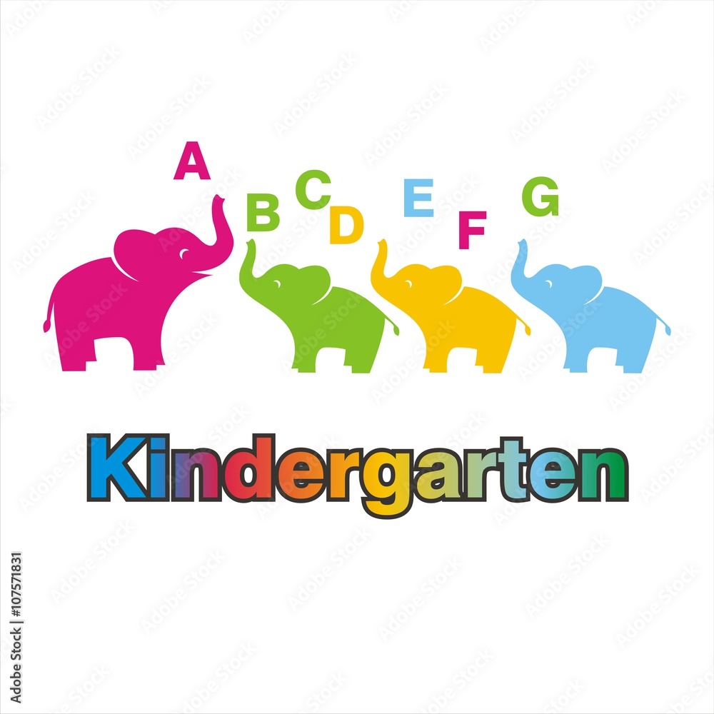 Kindergarten Elephants Logo Kindergarten Elephants Logo