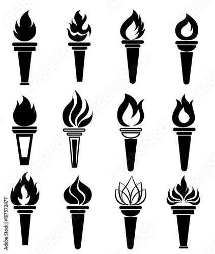 torch icons set © pohdeedesign