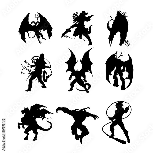 monster halloween isolated vector