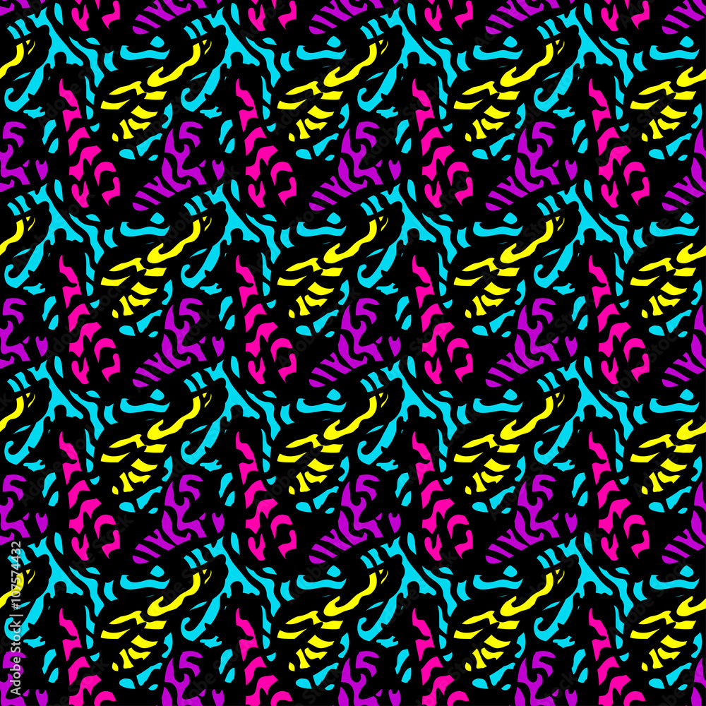 small graffiti seamless pattern on a black background vector illustration small graffiti seamless pattern on a black background vector illustration