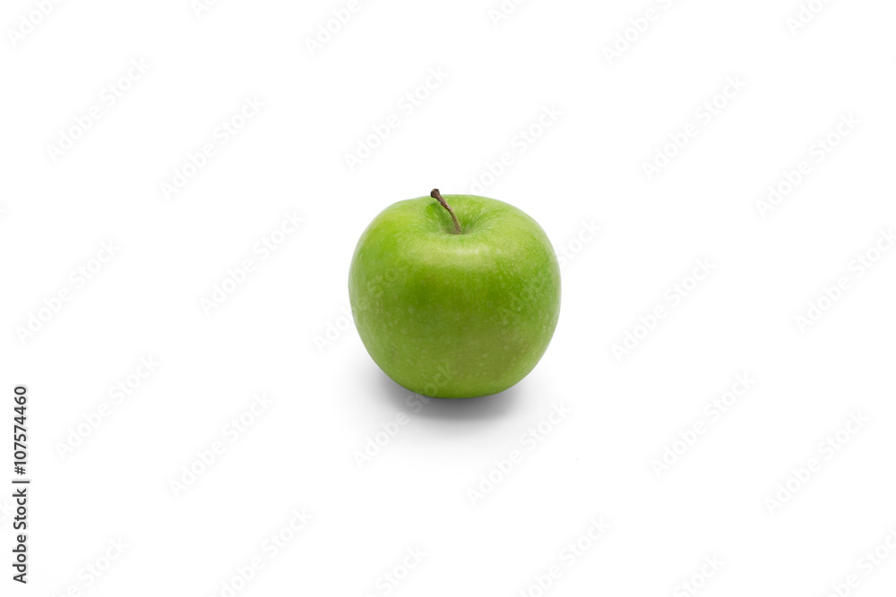 Green apple isolated on white background Green apple isolated on white background