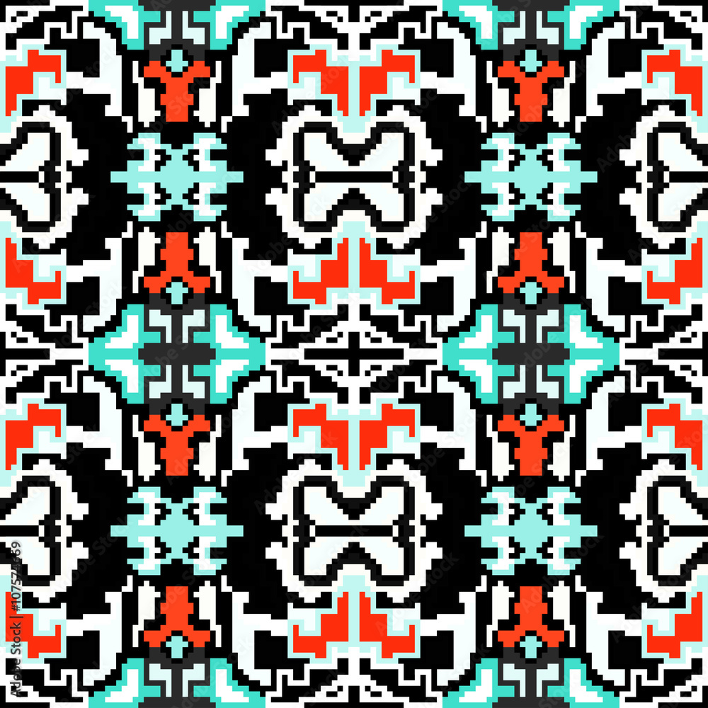 Fototapeta premium pixels abstract geometric background vector illustration