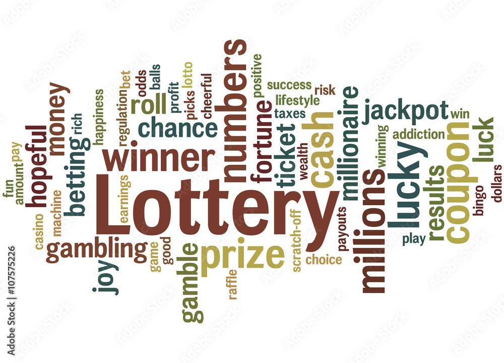 Lottery, word cloud concept 5