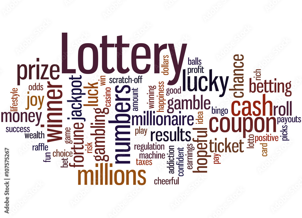 Lottery, word cloud concept 8