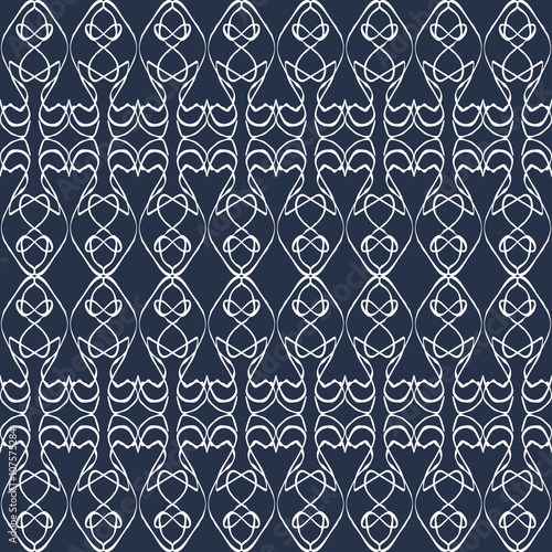 thin white lines vintage seamless pattern vector illustration
