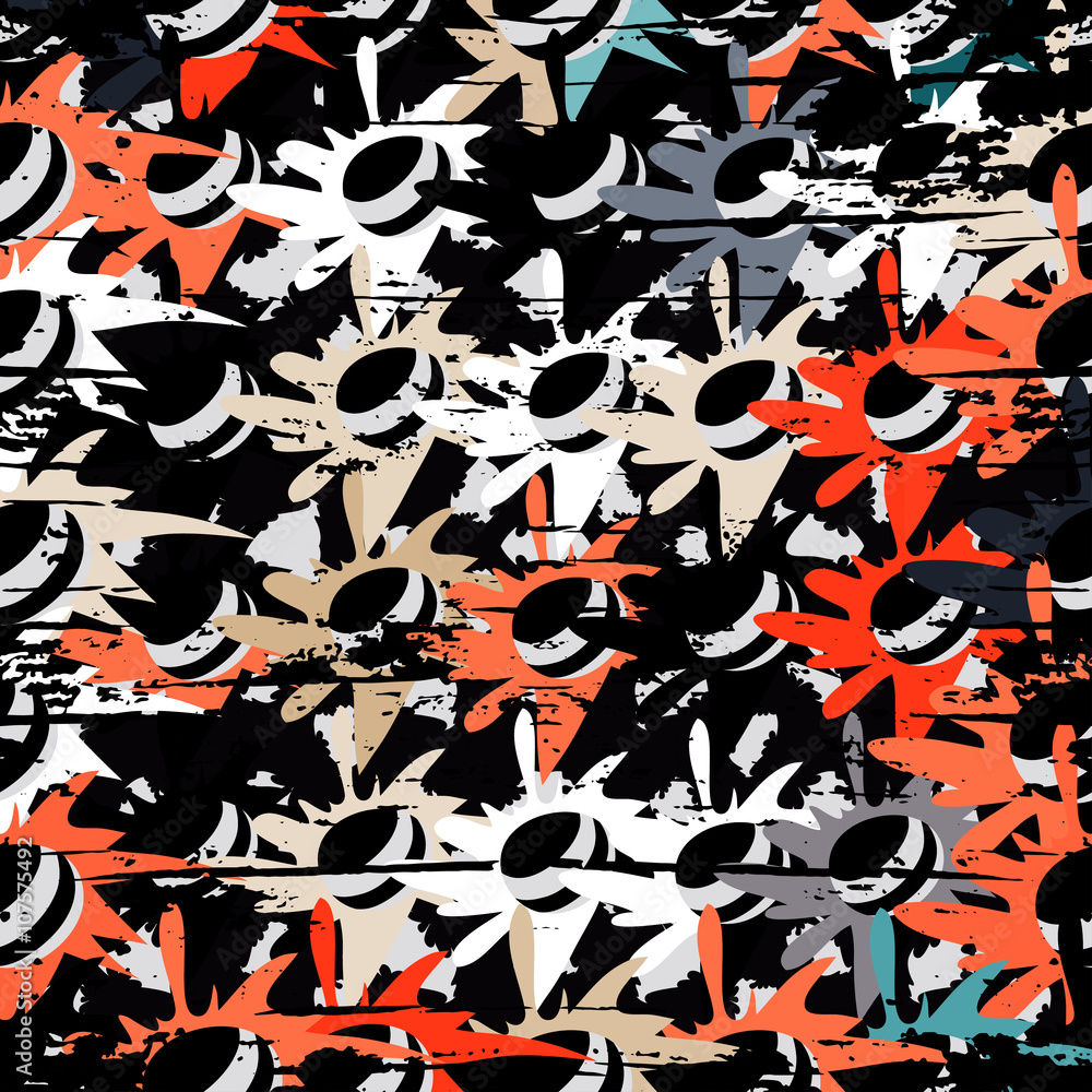 dark graffiti on a black background vector illustration dark graffiti on a black background vector illustration