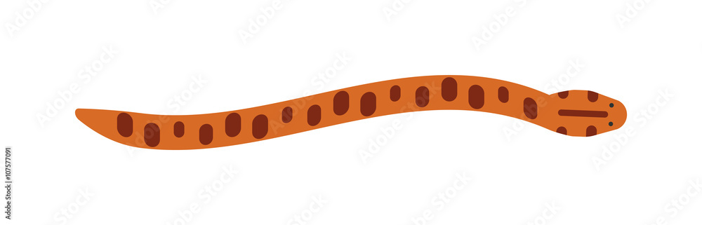 Naklejka premium Snake character wildlife nature toxic reptile cartoon vector