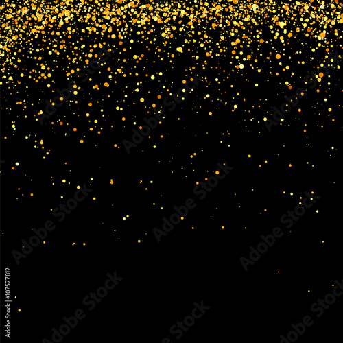Yellow Confetti Isolated