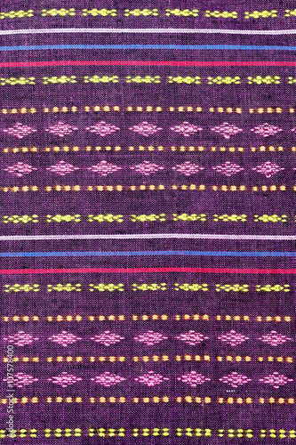 Texture of Thai silk pattern, Thailand textile style photo