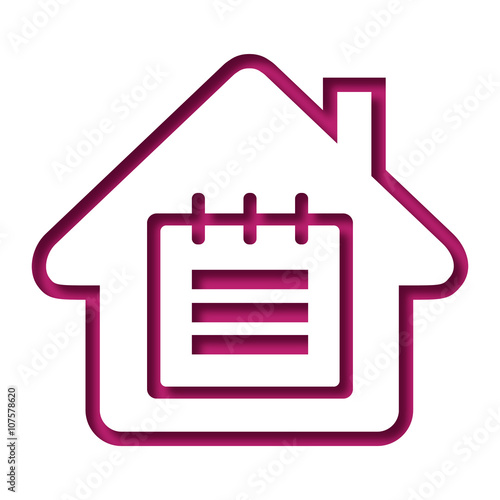 Logo maison et agenda.