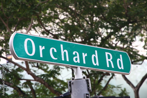 Photography Street Sign in Singapore – Orchard Road