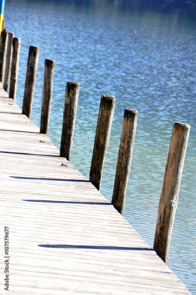 Fototapeta premium pole shadow on pier