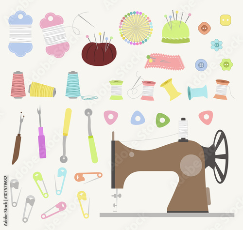 Tool needlework retro color